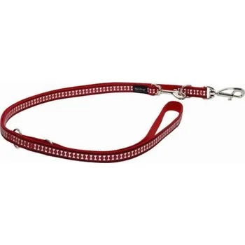 Vodítko pro psa Red Dingo Bones přepínací vodítko červené