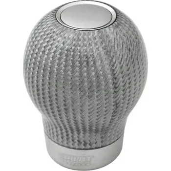 Hlavice řadicí páky LAMPA Italy Řadicí páka CARBON RACE-1 - stříbrná