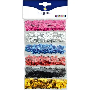 Dekorativní flitry 6 barev