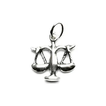 Přívěsek Stříbrný přívěsek, znamení váhy - P 460 patina (Stříbrné měsíční znamení)