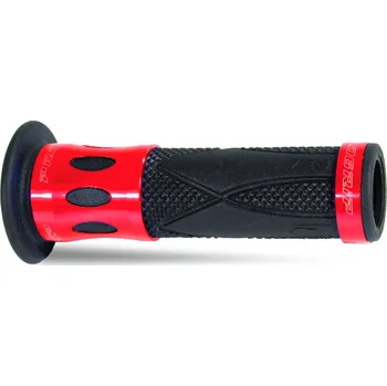 Gripy - rukojeti pro silniční motocykly PROGRIP 728 červená/černá 22 až 25 mm