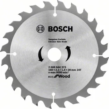 Pilový kotouč Pilový kotouč na dřevo Bosch Eco for Wood 160x2,2/1,4x20 24 zubů 2608644373