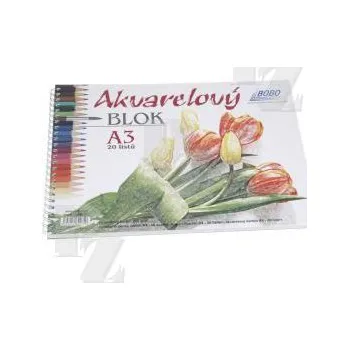 Blok Akvarelový blok A3 Twin Wire 20listů, Bobo Blok