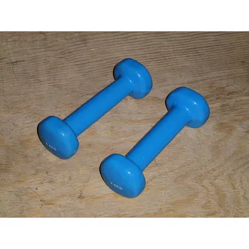 Jednoruční činky 2x0,5kg Žluté/Modré