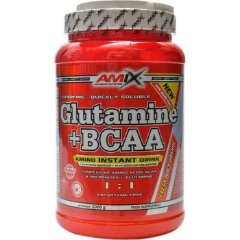 Amix Glutamine + BCAA Powder 1000 g, citron/limetka