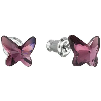 Náušnice Troli Butterfly Amethyst 51048.3