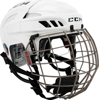 Hokejová helma CCM Combo Fitlite bílá S