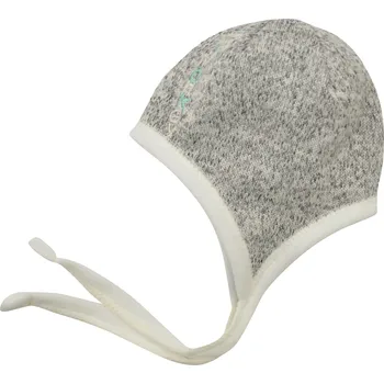 Kojenecká čepice šedá svetrovinová čepička Happy Monkey