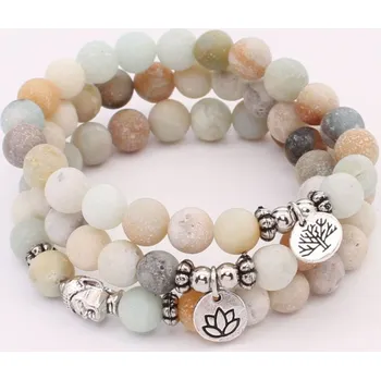 Souprava šperků Sada náramků amazonit Lotos