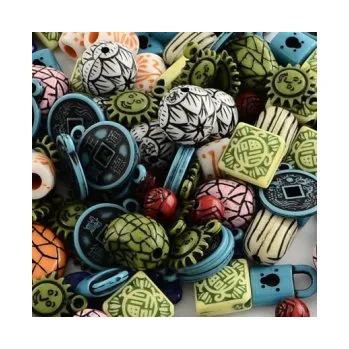 Dětské navlékací korálky Korálky plastové mix barevný 25-35g