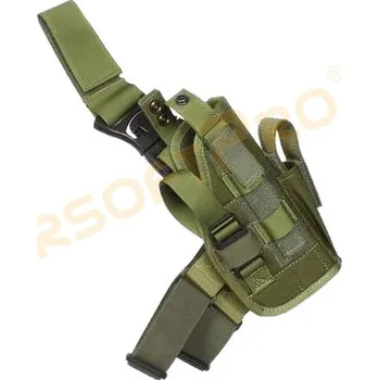 Airsoft EmersonGear Stehenní pouzdro na pistoli- Zelené (OD)
