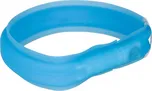Trixie USB svítící obojek plochý modrý