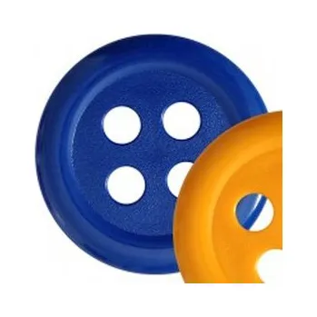 Náramek Obří knoflík modrý 60mm