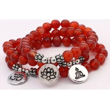 Souprava šperků Sada náramků karneol