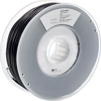 Filament UltiMaker Nylon Barva: Black, Průměr: 2,85 mm tisková struna (filament)