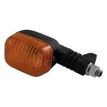 Osvětlení pro motocykl Miniblinkr na motorku Duc, černý 45x61mm, M10, pravý přední, zadní levý, 10W, homologace, oranžové sklo