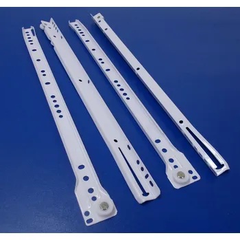 Nábytkové kování Rolničkový-kolečkový výsuv - bílý , 1sada, 300mm