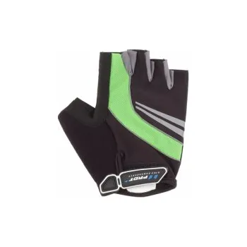 Cyklistické rukavice PRO-T Plus rukavice Salerno černo-zelená, vel. XXL