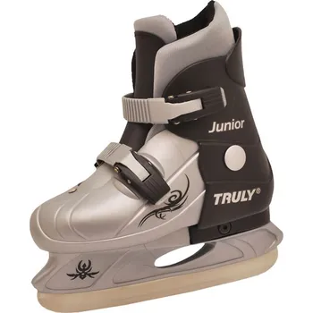 Zimní brusle Truly JR chlapecké zimní brusle černé/stříbrné