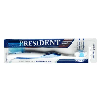 Zubní kartáček President White Medium