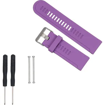 Příslušenství k chytrým hodinkám Gumový řemínek TVC pro Garmin Fenix 3/Fenix 3 HR/Fenix 2 Barva: Fialová
