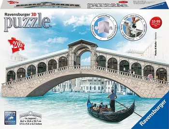 3D puzzle Ravensburger Rialto most Benátky 216 dílků