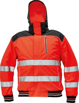 pracovní bunda CERVA Knoxfield Hi-Vis Winter Pilot červená