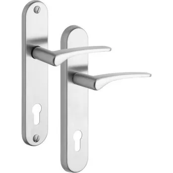 Stavebniny Rostex 807/O Ideal bezpečnostní kování - klika-klika 90 Nerez Mat Ti