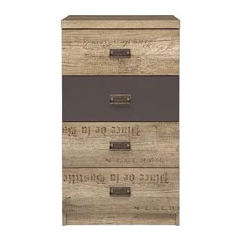 Komoda BRW Šuplíková komoda Malcolm KOM4S/50 dub canyon monument 50x87x40 (SxVxH)