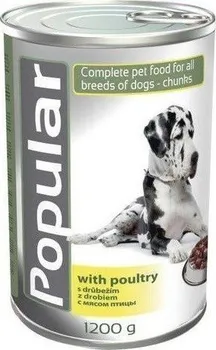 Krmivo pro psa Popular s drůbežím masem 1,2 kg