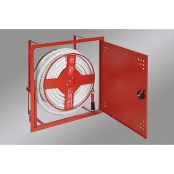 Hydrant Geos agt Hydrantová skříň vestavěná DN 25 BI návin 30 m - Bílá, Ral 9003 - komplet HSVDN25-30BI