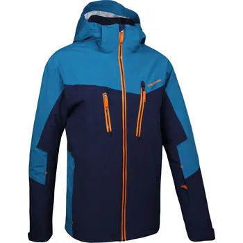 Recenze Blizzard Mens Jacket Sölden Navy Blue/Blue/Orange 2017/18