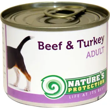 Krmivo pro psa Nature's Protection konzerva Adult hovězí/krůta 200 g