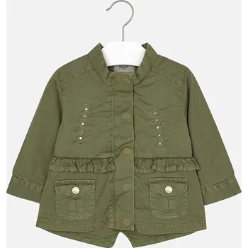 Kojenecká bunda MAYORAL dívčí jarní kabát - zelený - 92 cm