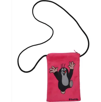 Peněženka MÚ Brno Taštička na krk Krtek, růžová