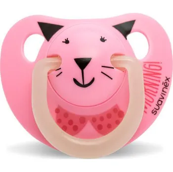 dudlíky Suavinex Šidítko anatomické latex 0-6 m den&noc Růžové