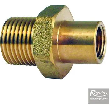 Fitinka Redukce 1/2"M x 1/4" F pro instalaci tlakoměru do 1/2" návarků nádrží, zásobníků