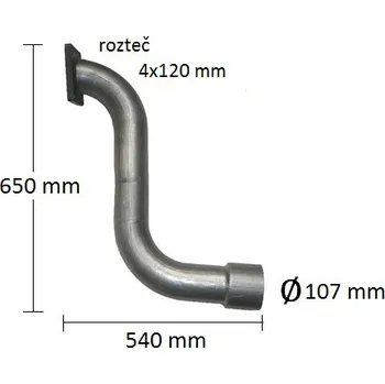 Výfuková trubka Trubka výfuku MAN F 90 (PR 68.031)