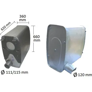 Tlumič výfuku Tlumič výfuku MAN ECT (PR 68.38-11)