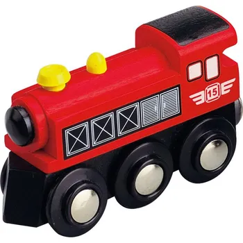 Vláček a vláčkodráha Maxim Parní lokomotiva červená 50399