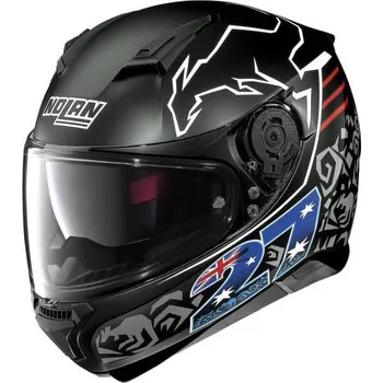 Helma na motorku Nolan N87 Iconic Replica 33 C. Stoner Flat Black