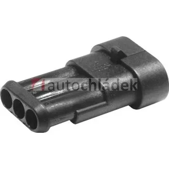 Auto elektroinstalace Zástrčka vodotěsná 1,5 se zámkem 3 piny