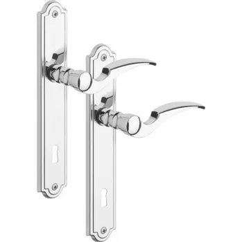 Dveřní kování Rostex Adria štítové dveřní kování - klika-klika pro vložku 90mm Ti