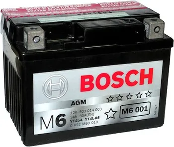 Motobaterie Bosch Moto M6 BO 0092M60010 12V 3Ah 30A