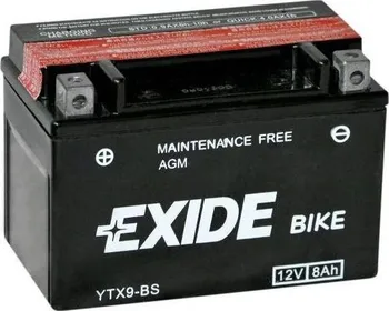 Motobaterie Exide Bike Maintenance Free YTX9-BS 12V 8Ah 120A
