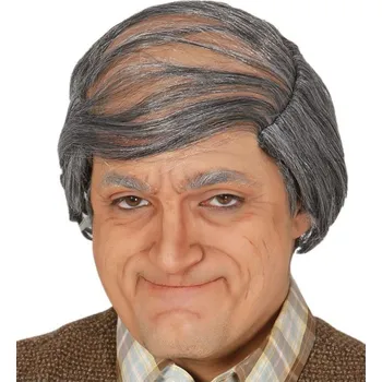 Karnevalová paruka Pleš s přehazovačkou - Nejvýhodnější