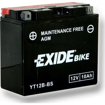 Exide Bike Maintenance Free ET12B-BS 12V 10Ah 180A Motobaterie Exide Bike Maintenance Free ET12B-BS 12V 10Ah 180A