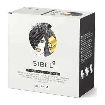 Příslušenství k barvení vlasů Melírovací pěnová fólie Sibel High-Light 9 cm x 100 m - zlatá (4333050) + dárek zdarma