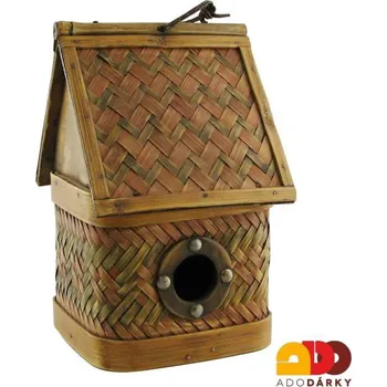Hnízdní budka Budka pro ptáky 21,5 x 15 cm (Proutěná budka pro ptáčky)