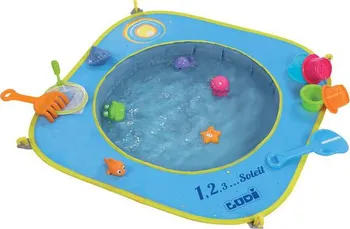 Dětský bazének Ludi skládací bazén na pláž 72 x 72 x 16 cm modrý